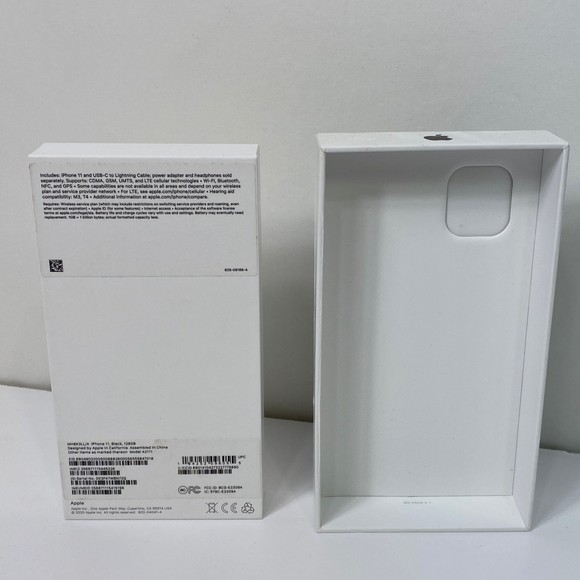 Apple Empty Box IPhone 11 Black. Sold As Is - Picture 2 of 4